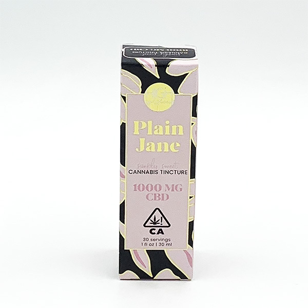 Front of Plain Jane Tincture, one of the CBD Oil Tinctures near Camarillo sold by Emerald Perspective.
