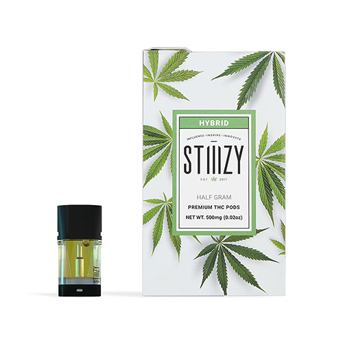Stiiizy vaporizer pod prepared for Santa Ynez weed vape delivery.